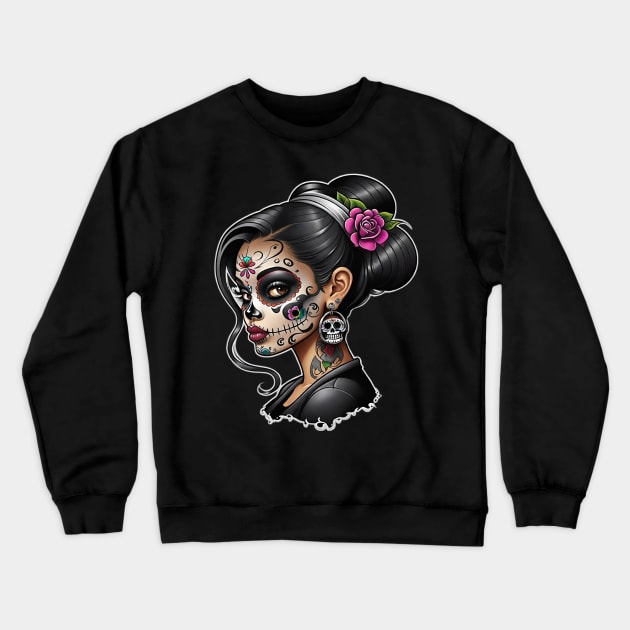 Catrina Toon Crewneck Sweatshirt by Absinthe Society 